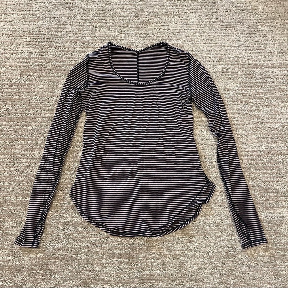Lululemon Athletica Striped Long Sleeve